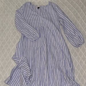 Striped Blue and White Sunday Dress